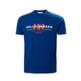 T-Shirt Helly Hansen Graphic Bleu pour Homme-0