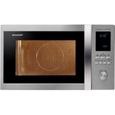 SHARP R982STWE - Micro ondes combiné inox - 42 L - 1000 W - Grill 1300 W - Four convection 2700 W - Pose libre-0
