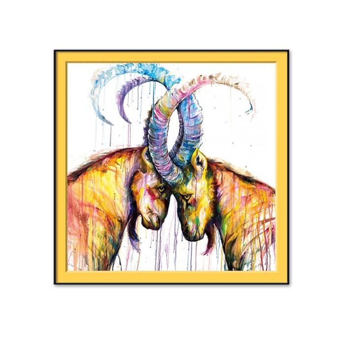 Peinture Coloree Imprimer Image Accueil Mur Moderne Art Decor Cdiscount Maison