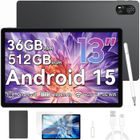 Blackview Mega 8 Tablette Tactile 13.0" 90Hz Écran 36 Go + 512 Go 11000mAh 50MP Android 15 Dual SIM 4G Tablette PC GPS - Noir