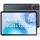 Tablette tactile DOOGEE T10E PC 10,1 pouce FHD 6580mAh batterie 9Go+128Go, 8MP Caméra, Double SIM, 4G GPS OTG, Android 13 - Noir
