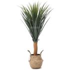 FUIENKO Plante artificielle Dragonnier des canaries avec pot tissé-Ø17cm H118cm