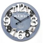 Mobili Rebecca Horloge Murale Bois Mdf Gris Design Moderne 55x55x4,5