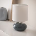 TECHBREY Lampe à Poser Céramique Ava Bleu marine