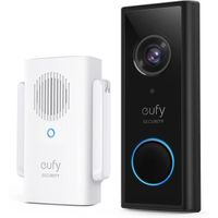 eufy Security Sonnette sans fil Exterieur Etanche avec Camera et Batterie, Resolution HD 2K, Aucun frais mensuel, IA integree