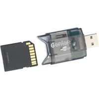 Lecteur de cartes mémoires clé USB 2.0 pour formats SDHC, MMC, SD, microSD, A200