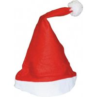 Bonnet de Père Noël - Rouge et blanc - Adulte - Intérieur