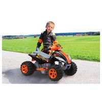 Quad Pico 6V pour enfants 3 à 5 ans - JAMARA - Batterie 6V 7 Ah - Orange - 4 roues