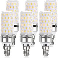 Ampoule LED E14 12W,6000K 1450LM, 84 LEDs, Équivalent Lampe Halogène E14 100W, AC 220V, Lot de 6