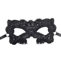 Masque Loup Dentelle Noire,Masque Deguisement Femme pour Halloween fête - Bal@M1693