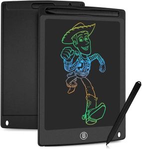 ARDOISE ENFANT Tableau Tablette d'écriture LCD colorée Planche à Dessin de 8,5 Pouces Graphique Manuscrite Cadeaux pour garçons Filles Noir