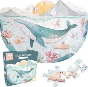 PUZZLE Puzzle Enfant XL Baleine Hello Ocean Puzzle Géant,