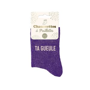 Chaussettes Courtes Feston Paillettes POULETTE - Taille Unique 36-42 - Coton Confort & Style Fun