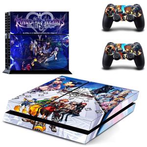 STICKER - SKIN CONSOLE blanche - Royaume coeurs PS4 autocollants Play sta