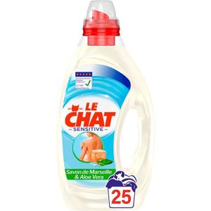 LE CHAT Lessive liquide au bicarbonate format familial 160 lavages 4x2l pas  cher 