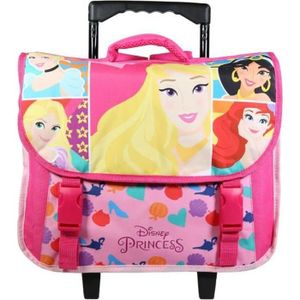 CARTABLE Cartable à roulettes - BAGTROTTER - Princesses Ros