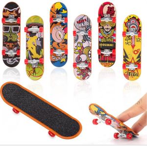 FINGER SKATE - BIKE  12Pcs Mini Skateboard,Finger Skate,Mini Planche à roulettes Enfants Décoration de Skateboard Anniversaires Cadeau(Motif Aléatoire)