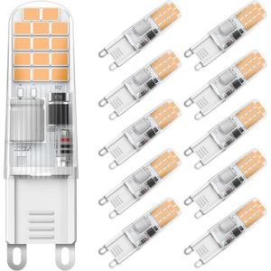 AMPOULE - LED Lot De 10 Ampoules Led G9 Blanc Chaud 2700 K 2 W R