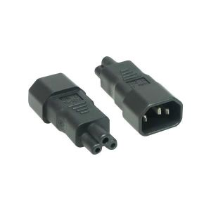 Rallonge Secteur IEC C14 Vers C5 - 1m - Noir - Pour Ordinateur Portable Et Appareils Pro
