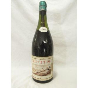 VIN ROUGE nuits  rouge 1937 (capsule abîmée bon niveau) - bo