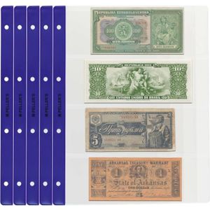 album de collection avec 50 feuilles pour jusqu/à 100 billets SAFE 4139 album de billets bleu Papier monnaie 215 x 150 x 58 mm