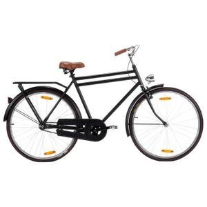 VÉLO DE VILLE - PLAGE Vélo hollandais Moderne®ZYUCPI® - Roue 28 pouces - Noir - Homme