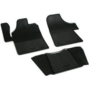 kh Teile Tapis En Caoutchouc Daily Avant Original De Qualit/é 3 Tapis Pour Voiture 2 Pi/èces Noir
