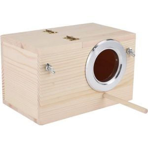 NICHOIR - NID Boîte de nid de perruche, boîte de reproduction d'incubation pour animaux de compagnie d'oiseau en bois Accessoires de décoration