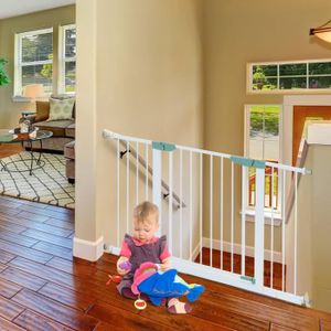 Porte de Sécurité pour Bébé Enfant Porte Fermer Automatique Cl?ture  d'Escalier Protection Sécurité de Bébé(Bleu)---LEB - Cdiscount Puériculture  & Eveil bébé