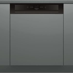 Lave-vaisselle encastrable HOTPOINT HBC2B+26B - 14 couverts - Moteur induction - Largeur 60 cm - Classe A++ - 46 dB - Bandeau inox