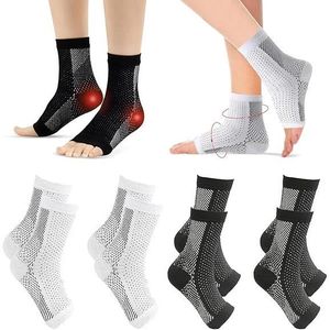 Lot De 4 Paires De Chaussettes De Compression Orthopédiques TIEBERG - Taille 38-42