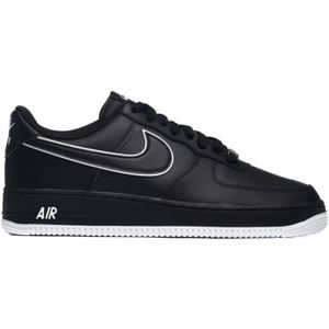 BASKET Chaussures Homme Nike Air Force 1 '07 en Cuir Noir