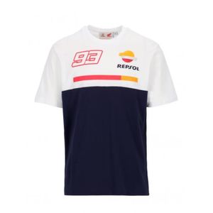 Marc Marquez 2019 MotoGP T-shirt avec logo 93 Gris 100 % coton Tailles S-XXXL 