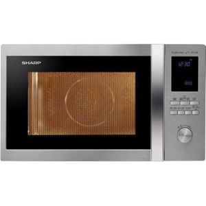 MICRO-ONDES SHARP R982STWE - Micro ondes combiné inox - 42 L -