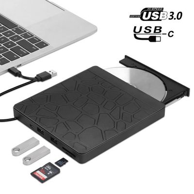Lecteur de DVD/CD externe pour ordinateur fixe ou portable muni d'un port  USB - noir