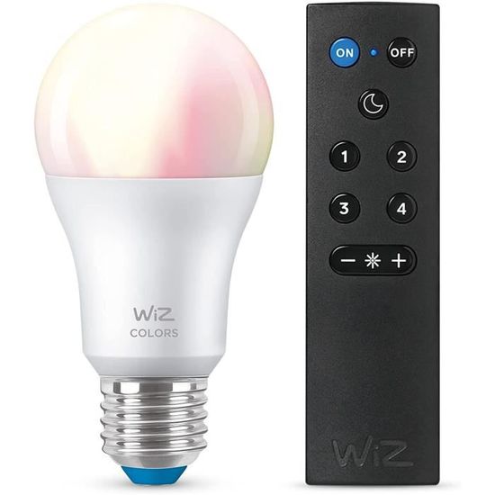 Ampoule LED connectée WiFi couleur E27, 60W + Cdiscount