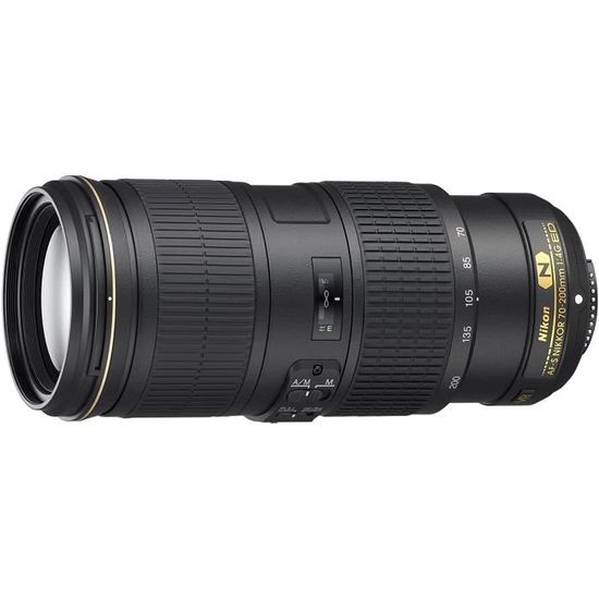 Objectifs pour reflex Nikon 70-200 mm - f4,0G ED VR AF-S Objectif pour Appareil Photo Reflex Noir 9040