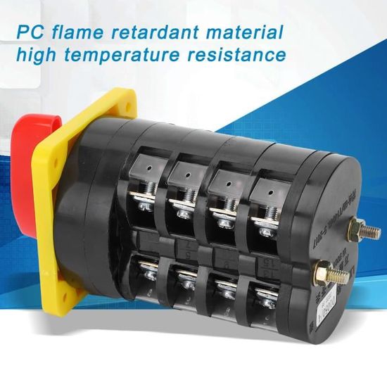 Commutateur Rotatif Universel SZW26-20 660V 20A - Interrupteur à Cames 3 Positions Avec Boîte Extérieure