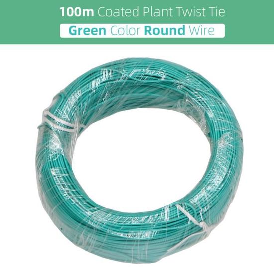 250x Fil de Jardin Vert - Fil Enduit pour Plantes - Fil de Reliure pour 250x Fil de Jardin Vert - Fil Enduit pour Plantes - Fil de Reliure pour