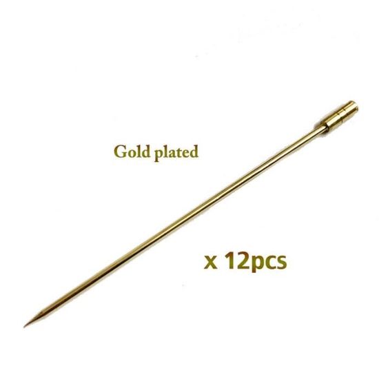 Lot De 2 Bâtonnets Interchangeables En Acier Inoxydable TMC Pour Carpe 15-23 Cm - Pointe Dévissable Et Support De Scène Inclus