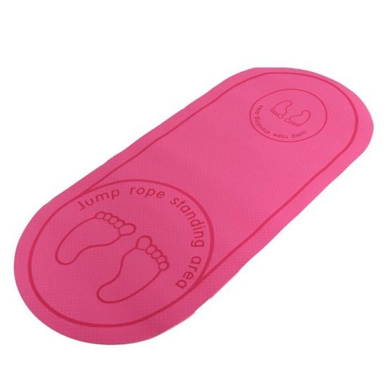 Tapis De Corde à Sauter Silencieux Antidérapant Rond - Tampon D'Exercice 60x60cm Pour Intérieur Et Extérieur