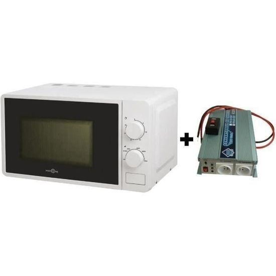 Pack Convertisseur de Tension 24/220V 1200W avec Télécommande - Micro-onde  Hign One 220V 20L 700W - Cdiscount Bricolage