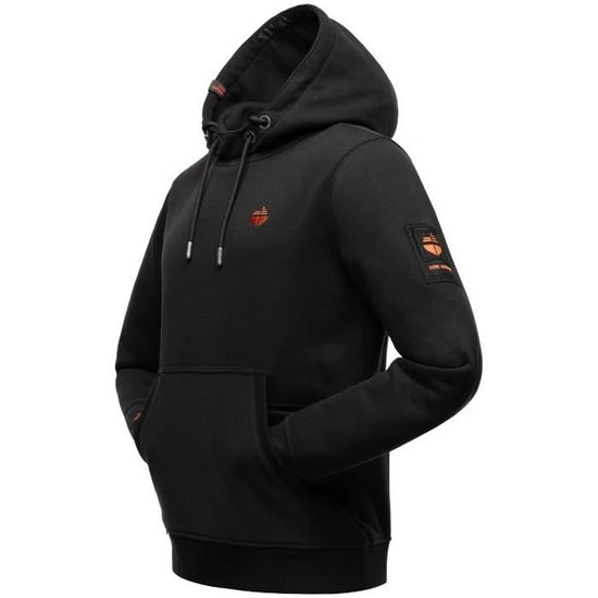 Sweat Homme 1/4 Zip Vintage - Capuche, Manches Longues, Multiples Poches - Tissu Chaud En Tricot - Pour Automne-hiver Et Look Décontracté