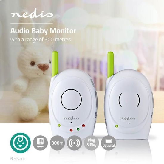 Babyphone / Écoute-Bébé Audio 2.4 GHz | Fonction de Réponse
