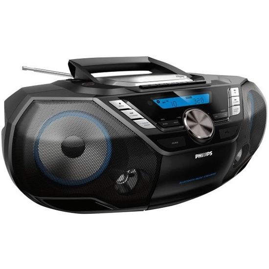 Boombox Philips CD Soundmachine AZB798T - 12 Watt - Noir - Bluetooth