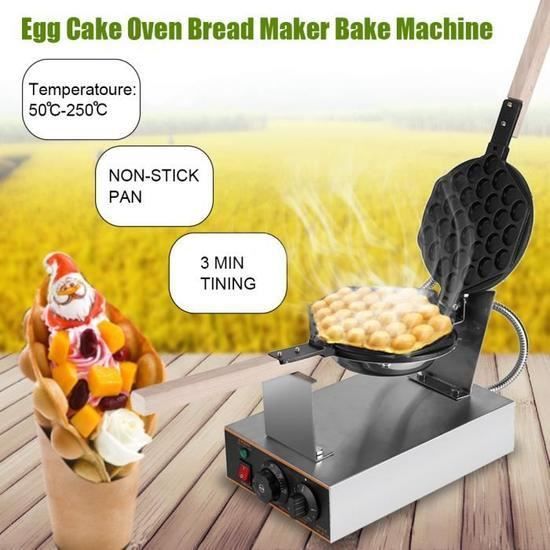 STOEX® Gaufrier Electrique Oeuf Gâteau Four QQ Egg Waffle Baker Maker  Machine 1 PCS - Cdiscount Electroménager