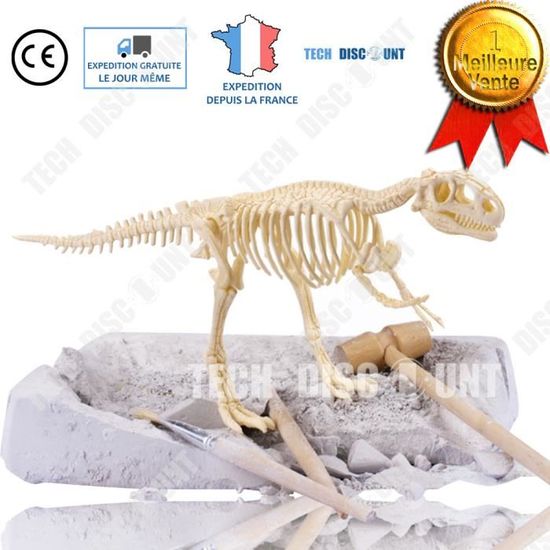 TD® Tyrannosaurus jouet dinosaure enfant jurassic world anniversaire Rex fouille archéologiques assemblage création puzzle