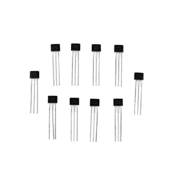 Lot De 10 Capteurs à Effet Hall Linéaire A1302 - Puces Ratiométriques Neuves - Pour Projets électroniques