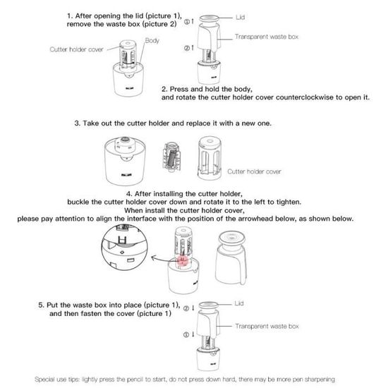 Taille-crayon électrique Rechargeable – Affûtage En 3-10 Sec, 3 Modes | Pour Enfants, étudiants, Artistes