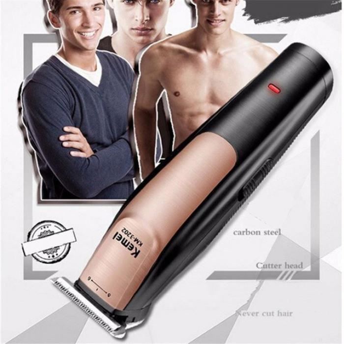 0mm Chauves Tondeuse Électrique À Cheveux Rechargeable Modélisation Rasoir Cordles Réglable Clipper Km-3202 #64 #32
